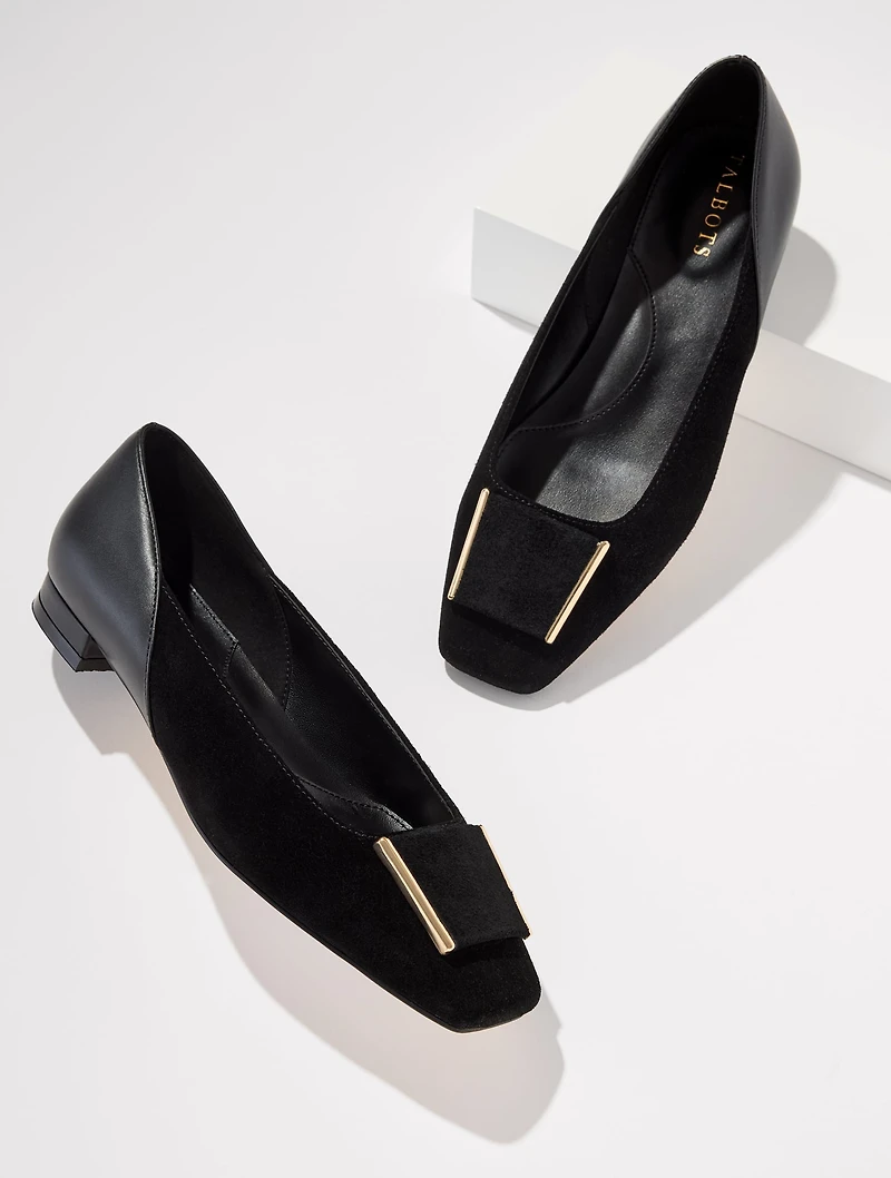 Sutton Suede Ornament Flats