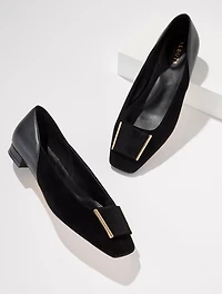 Sutton Suede Ornament Flats