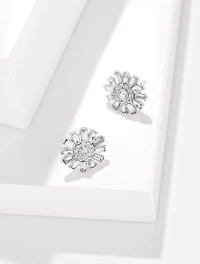Snow Burst Stud Earrings
