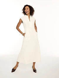 Textured Knit Fit & Flare Dress