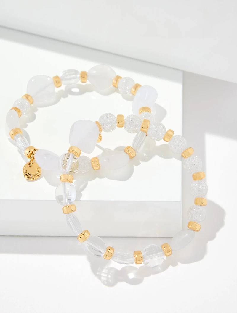 Sweet Pearl Stretch Bracelet Set