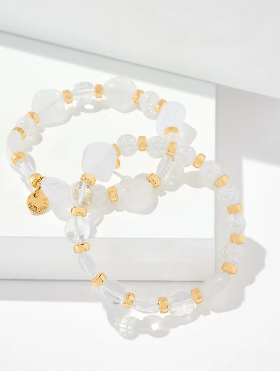 Sweet Pearl Stretch Bracelet Set