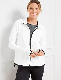 Full Zip Jacket - Jacquard Dot