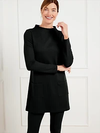 Effortless UltraKnit Funnel Neck Tunic