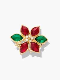 Poinsettia Brooch
