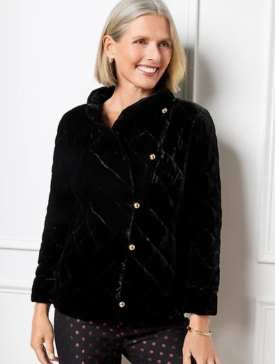 Quilted Velvet Jacket