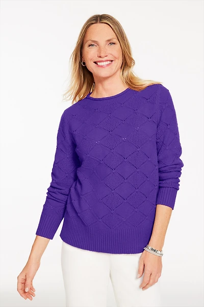 Bobble Texture Crewneck Sweater
