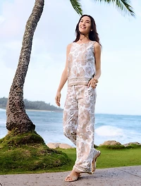 Linen Blend Shell - Moroccan Paisley