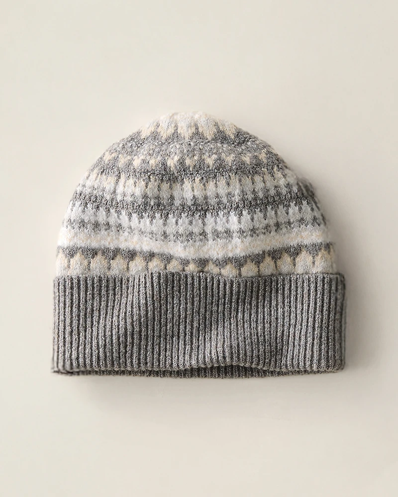 Organic Cotton Blend Nostalgic Fair Isle Beanie
