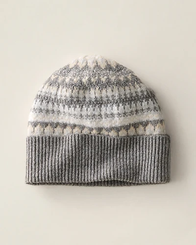Organic Cotton Blend Nostalgic Fair Isle Beanie