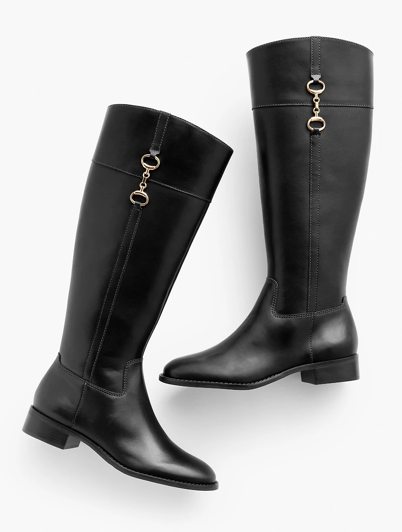 Tish Bit Riding Boots - Extended Calf