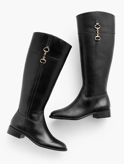 Tish Bit Riding Boots - Extended Calf