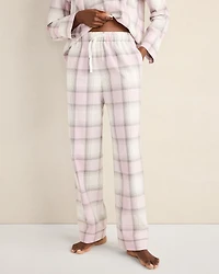 Lightweight Flannel Frosted Plaid Pajama Pants