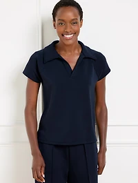 AirKnit Stretch Johnny Collar Pullover