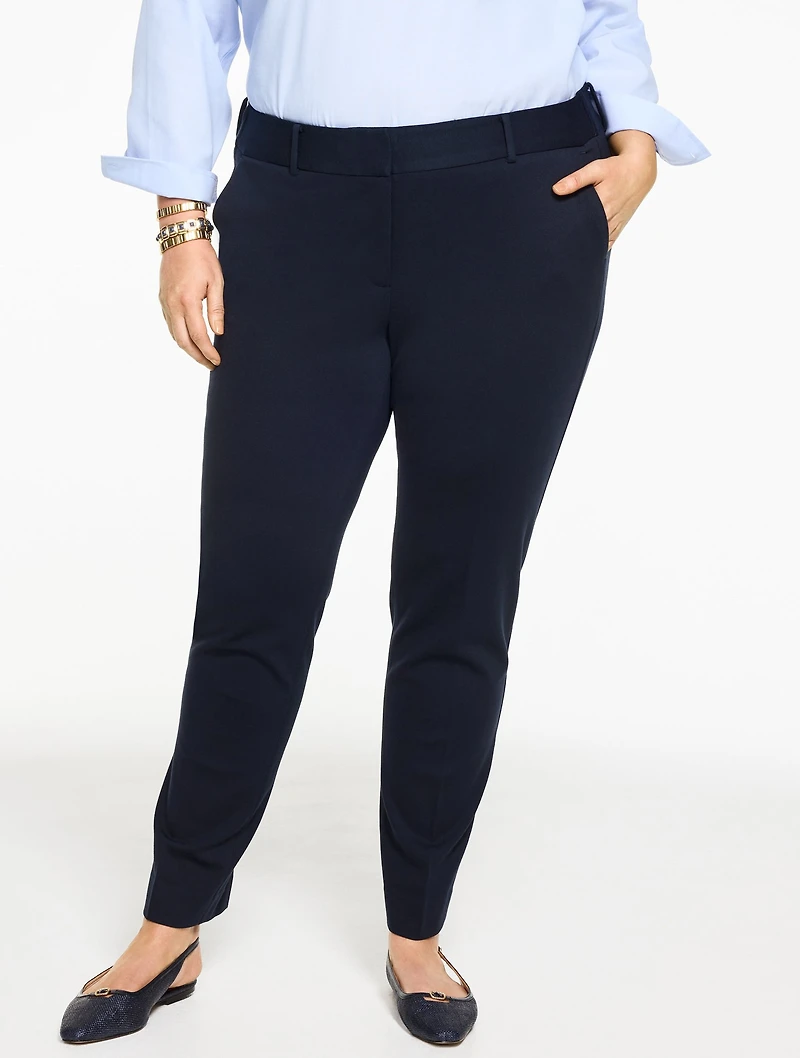 Talbots Hampshire Straight Ankle Pants - Ponte