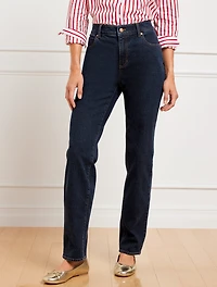 High Waist Relaxed Jeans - Michele Wash