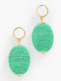 Thread Wrap Drop Earrings