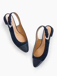 Edison Suede Slingback Flats