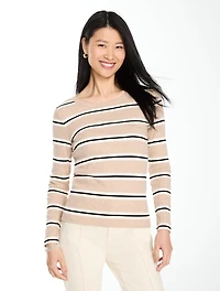 Ribbed Long Sleeve Crewneck Tee