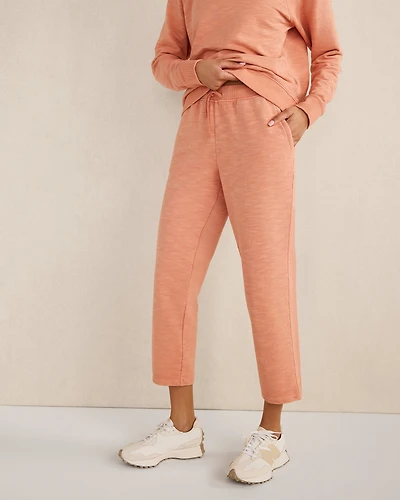 Organic Cotton Slub Terry Straight Leg Pants