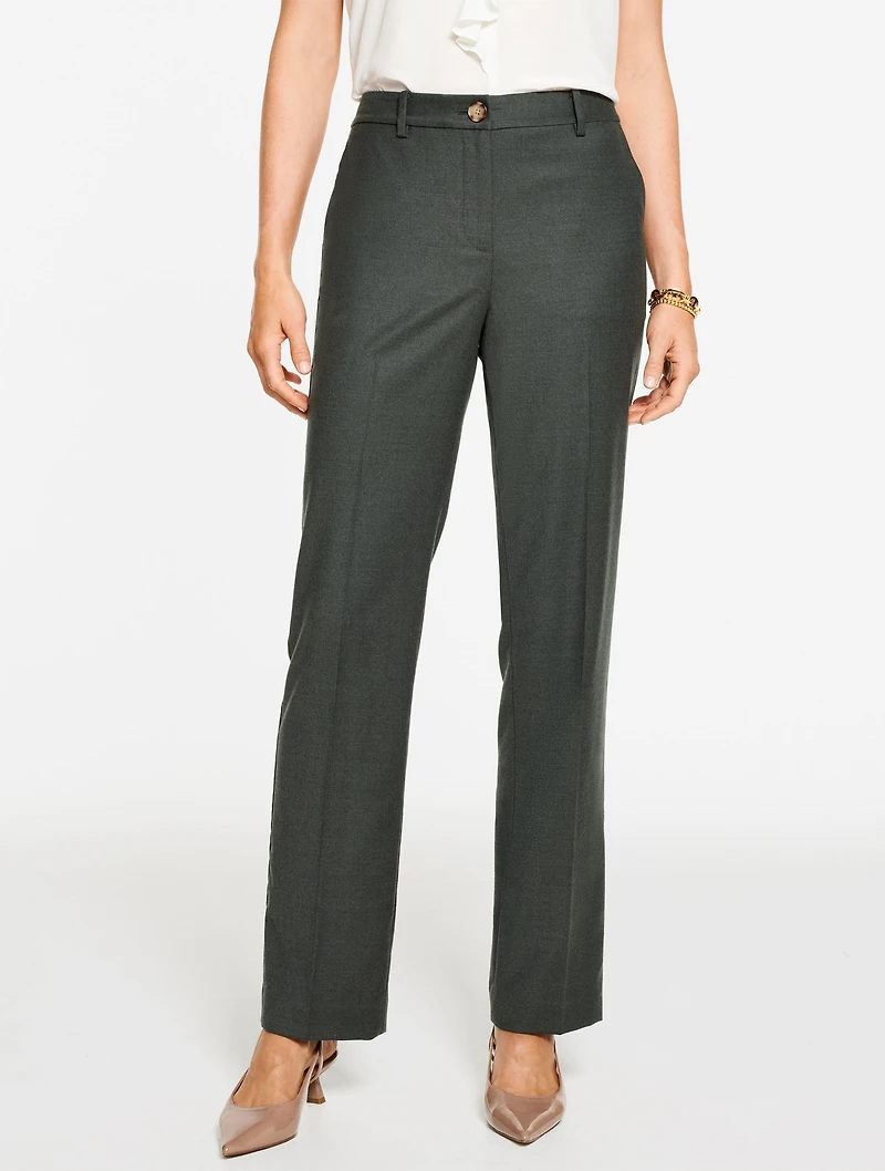 Talbots Southampton Luxe Italian Flannel Straight Leg Pants