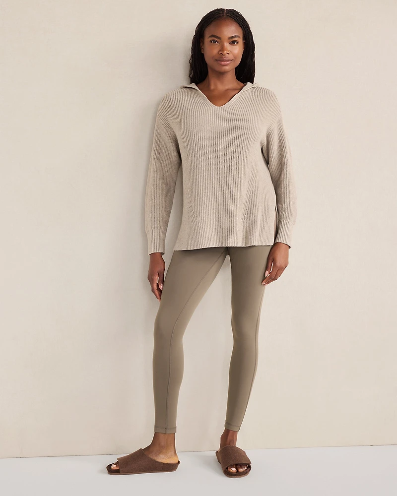 Organic Cotton Cashmere Shaker Stitch Hoodie