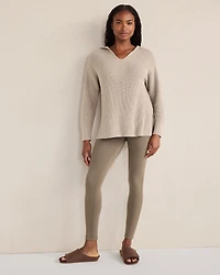 Organic Cotton Cashmere Shaker Stitch Hoodie