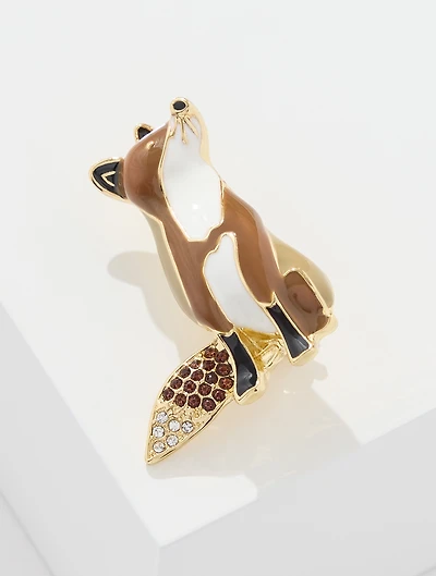 Country Fox Brooch