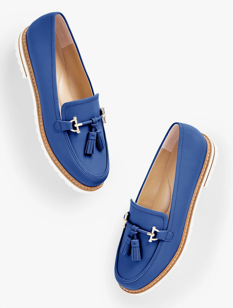 Laura Tassel Soft Nappa Loafers