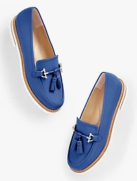 Laura Tassel Soft Nappa Loafers