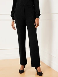Straight Leg Sparkle Knit Pants