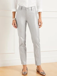 Slim Ankle Jeans - Silver Foil