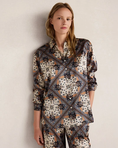 The Daily Shirt Printed Washable Silk