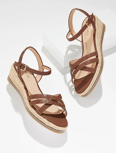 Pamela Vachetta Wedge Sandals