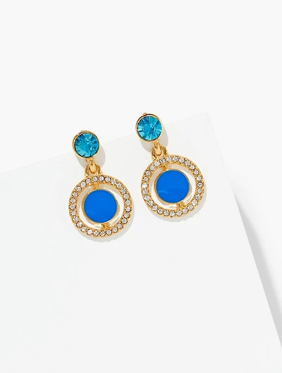 Enamel Drop Earrings