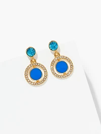Enamel Drop Earrings