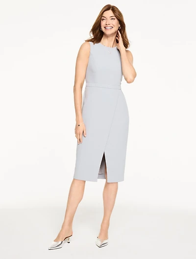 Polished Crepe Sheath Dress