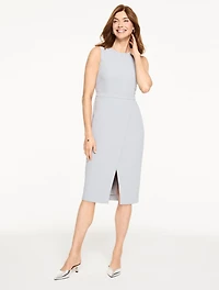 Polished Crepe Sheath Dress
