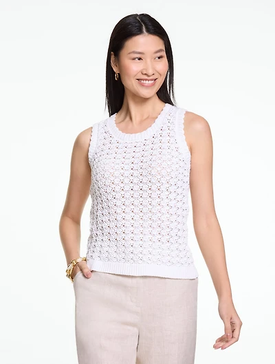 Scallop Trim Pointelle Shell