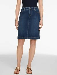 Denim A-Line Skirt - Palm Wash