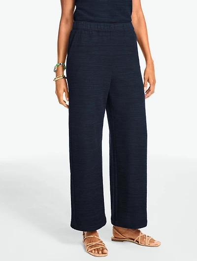 Straight Leg Jacquard Pants