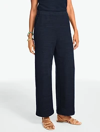Straight Leg Jacquard Pants