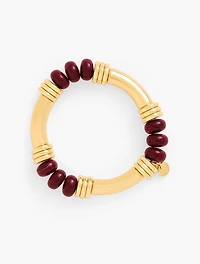 Beaded Disc Stretch Bracelet