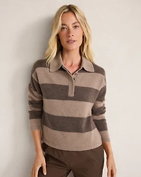 Cashmere Rugby Striped Sweater
