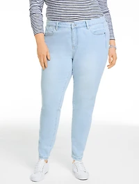 Slim Ankle Drop Hem Jeans - Somerset Wash