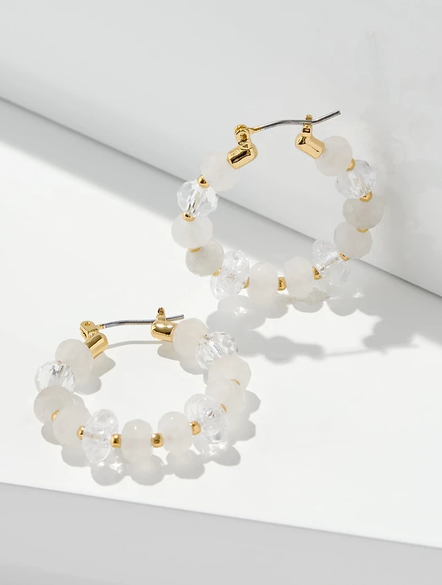 Sweet Lucent Hoop Earrings