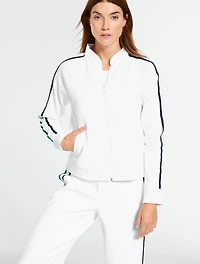 Piqué Full-Zip Tennis Jacket