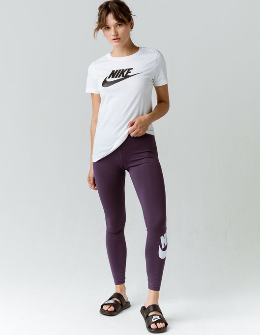 NIKE Sportswear Essential Plum High Rise Leggings