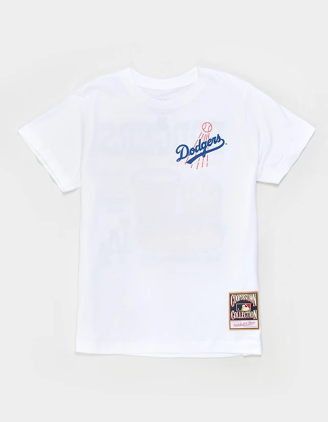 MITCHELL & NESS Famous Dodger Dogs Boys Tee - WHITE