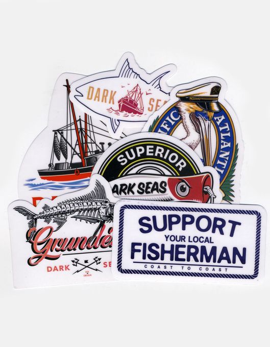 DARK SEAS Fishing Series Sticker Pack